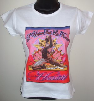 WOMEN HAITI GRAPHIC-TEE (S) SLEEVE