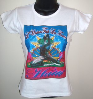 WOMEN HAITI GRAPHIC-TEE (S) SLEEVE
