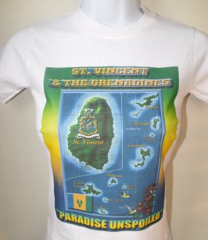 WOMEN ST. VINCENT & THE GRENADINES GRAPHIC-TEE (S) SLEEVE