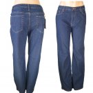 "Diamante Jeans"-Junior Plus Size Stretch Dark Blue Denim Jeans-Single Pair-Size 20