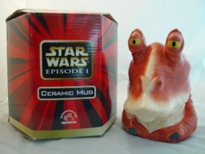 Star Wars Ceramic Mug JAR JAR BINKS by Applause