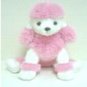 White Pink Poodle that sings your child's name!