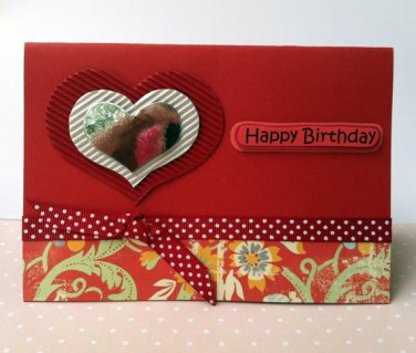Anniversary Card - Shiny Red Heart