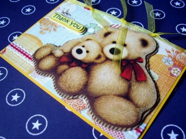 Thank You Card - Teddy Bears