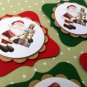 Santa Claus Merry Christmas Handmade Tags Set of 4