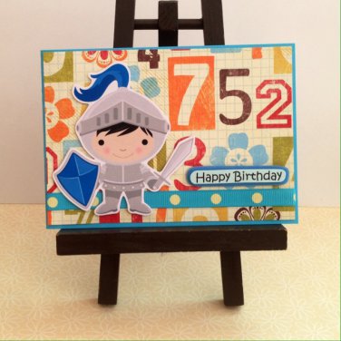 Birthday Handmade Card - Knight