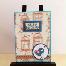 Birthday Handmade Card - Singing Bird
