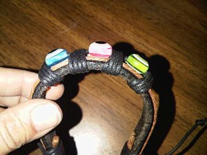 Evil Eye Protection Leather Bracelet