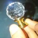 Set of Eight (8)  Baldwin Brass Crystal Cabinet Knobs