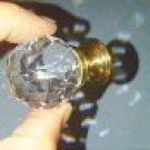 Set of Eight (8) Baldwin Brass Crystal Cabinet Knobs