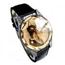 BLACK CAT LADIES FASHION WATCH w/CRYSTAL GLASS SURFACE