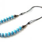 tibetan jewelry long chain  bright colored beads