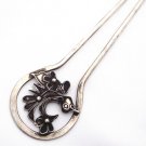 miao silver jewelry hairpin buautiful flower
