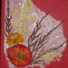 Rose Pressed Flower Card
