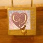 Gold Note Card Box