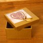 Gold Note Card Box