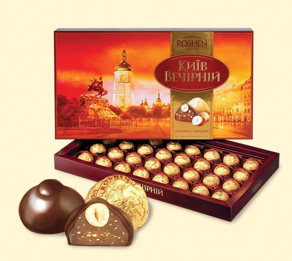 "Kyiv Vechirniy" Roshen 464 g.- Chocolate in Gift box
