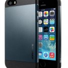Spigen Slim Armor Case for iPhone 5/5S - Retail Packaging - Metal Slate