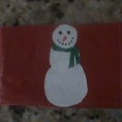 Duct tape red snowman wallet