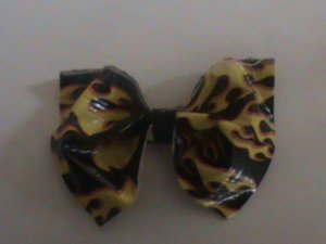 Duct tape flames Bow