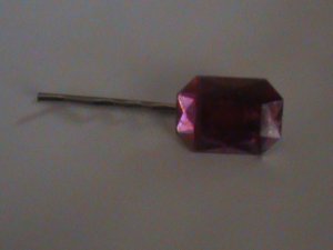 Pink rhinestone Clip