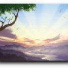 Misty Sunset