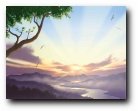 Misty Sunset