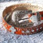 Orange Brindle Belt-Women's Medium