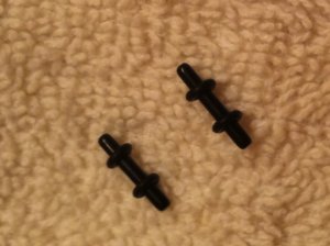 Black 12 Guage Pincher Bar Earring (hypo-allergenic)