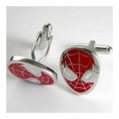 Silver Plate Spiderman Cufflinks Men Cuff Links/Buttons - Ready to be the gift - Free Shipping