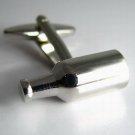Silver Plate Bottle Cufflinks Men Cuff Links/Buttons - Ready to be the gift - Free Shipping