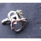 Silver Plate "You're Nicked" Cufflinks Men Cuff Links/Buttons - Ready to be the gift - Free Shipping