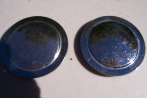 SWINGARM BOLT COVERS, NICE, 81 YAMAHA XJ 650 MAXIM