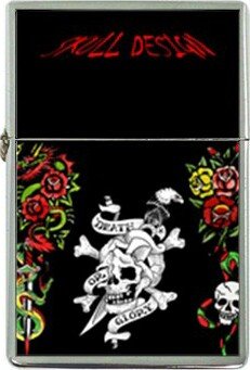 New Skull Design Flip Top Lighter #3