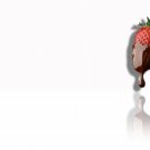 Strawberry Reflection Background