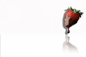 Strawberry Reflection Background