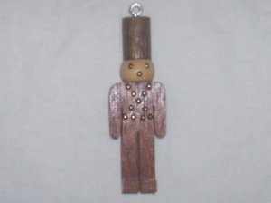 Wooden Nutcracker Ornament