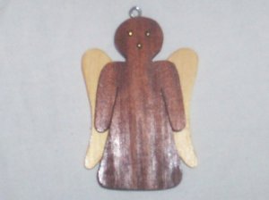 Wooden Angel Ornament