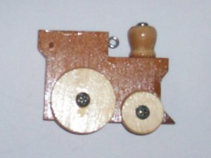 Wooden Train Ornament
