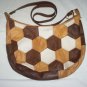 Quilt Design Hexagon Leather Purse