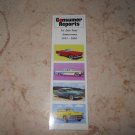 Consumer Reports - Book Mark - 1st Auto Issue Anniversary 1953-2004