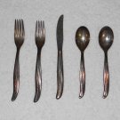 TWA Airlines - Silver Plated Flatware - (x5) Pieces - International Silver Co - Vintage