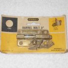 Stanley - Vintage 3 Inch Barrel Bolt & Screws - Brass Plated Steel - CD107B - New