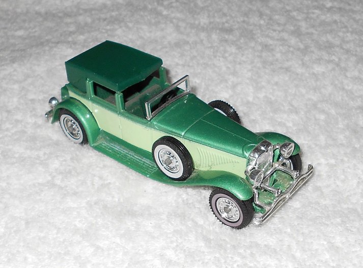 Matchbox - 1930 Model J Duesenberg Town Car - #Y-4 - Green - Metal - 1975