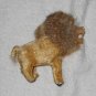 Wind Up Lion Doll - Real Fur Mane - Tan - Japan - Vintage