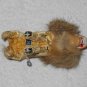 Wind Up Lion Doll - Real Fur Mane - Tan - Japan - Vintage