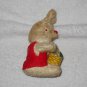 Wind Up Rabbit Doll - White With Red Vest - Japan - Vintage