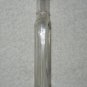 Clear Glass Rectangular Paneled Bottle With Manufacturing Bubbles - 6 3/8 Inches - Vintage