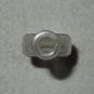 Clear Glass Rectangular Paneled Bottle With Manufacturing Bubbles - 6 3/8 Inches - Vintage