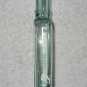 Clear Blue Glass Rectangular Paneled Bottle w/ Manufacturing Bubbles - 144 - 5 3/4 Inches - Vintage
